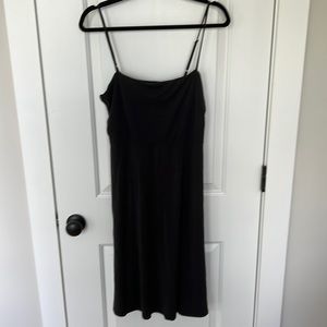 Lulu’s simple black dress with spaghetti straps, size L